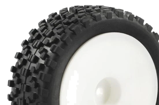 Fastrax 1:10 Mounted Cuboid Buggy Front Tyres Dished &mdash; image 2 of 4
