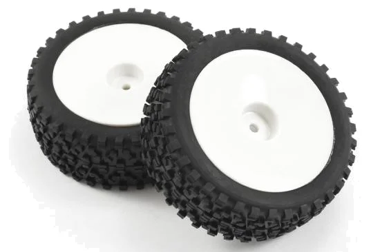 Fastrax 1:10 Mounted Cuboid Buggy Front Tyres Dished &mdash; image 3 of 4