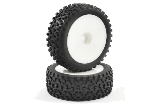 Fastrax 1:10 Mounted Cuboid Buggy Front Tyres Dished &mdash; image 4 of 4