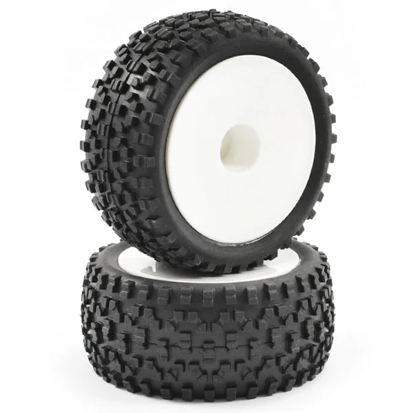 Fastrax 1:10 Mounted Cuboid Buggy Rear Tyres Dished