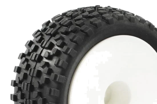 Fastrax 1:10 Mounted Cuboid Buggy Rear Tyres Dished &mdash; image 2 of 4