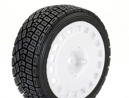 Fastrax 1:10 Rally Angle Tyres on OZ Style Wheels - White (4) — image 3 of 8