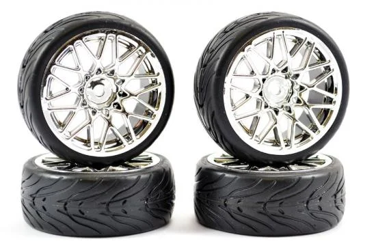 Fastrax Street Tread Tyres on Star Spoke Chrome Wheels (4) — image 1 of 6