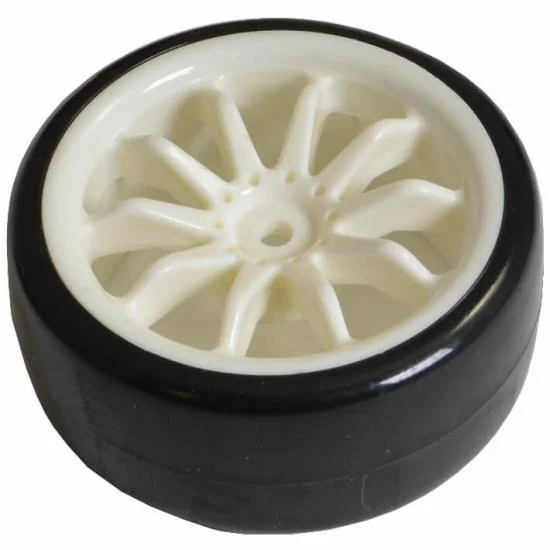 Fastrax 1:10 Drift Tyres on White 10 Spoke Wheels (4) — image 3 of 5