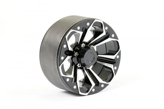 Fastrax Aluminium Beadlock Kylo 1.9 Wheels - Black (2) — image 2 of 4