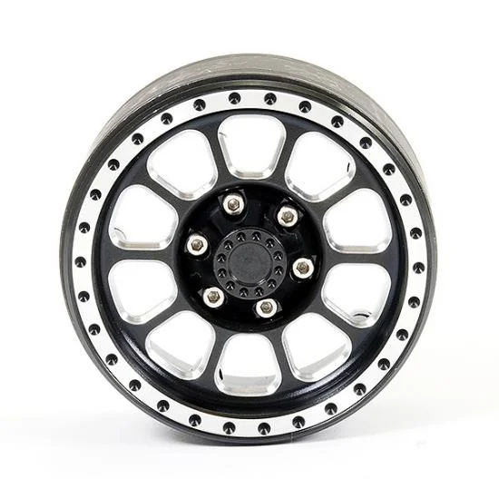 Fastrax Aluminium Beadlock Ten 1.9 Wheels - Black (2) — image 1 of 3
