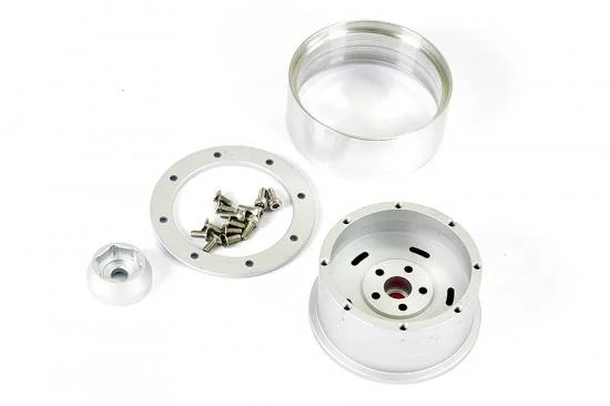 Fastrax Aluminium Beadlock Star 1.9 Wheels - Silver (4) — image 4 of 5