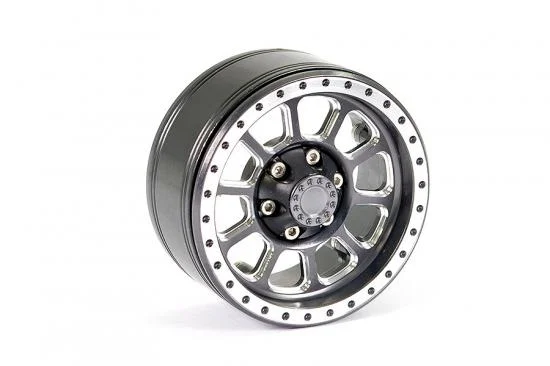 Fastrax Aluminium Beadlock Ten 1.9 Wheels - Titanium Colour (4) — image 2 of 4