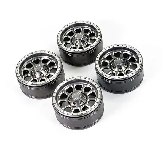 Fastrax Aluminium Beadlock Ten 1.9 Wheels - Titanium Colour (4) — image 1 of 4