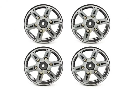 Fastrax 1.9 Heavyweight Split 6-Spoke Alloy Beadlock Wheels (4) — image 2 of 6