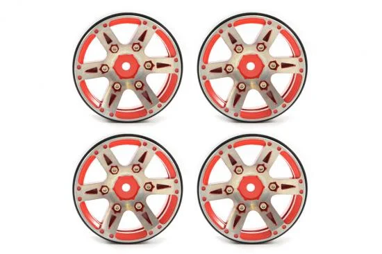 Fastrax 1.9 Heavyweight Split 6-Spoke Alloy Beadlock Wheels (4) — image 2 of 6