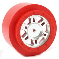 Fastrax SC Chrome/Red Ring One Piece Wheels(2)-Slash R - 4X4F/R