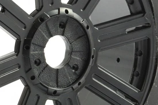 Fastrax 1:8 Maze Tyres Mounted on 8 Spoke Black Wheels (2) — image 4 of 5