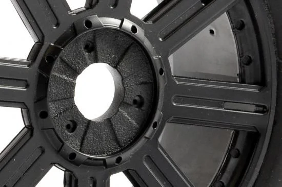 Fastrax 1:8 Eagle Road Tread Tyres Mounted on Black Wheels (2) — image 4 of 5