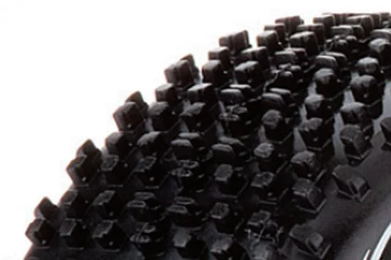Fastrax 1:8 Cuboid Tyres Mounted on Dished White Wheels (2) — image 3 of 3