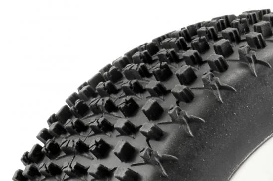 Fastrax X-Block 1:8 Truggy Tyres Mounted on White Dished 1/2 Inch Offset Wheels (2) — image 2 of 3