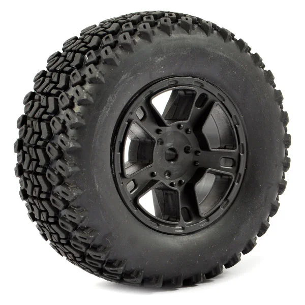 Fastrax 1:10 SC ZigZag Tyres Mounted on Slash Rear Wheels (2)