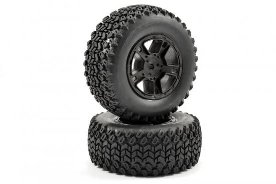 Fastrax 1:10 SC ZigZag Tyres Mounted on Slash Rear Wheels (2) &mdash; image 4 of 4