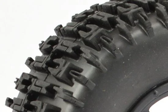 Fastrax 1:10 SC Jigsaw Tyres Mounted on 12mm Hex Slash 2WD Front Wheels (2) — image 3 of 4