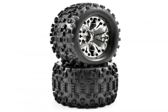 Fastrax 1:10 MT Stinger Mount 6-Spoke Chrome - Bearing Fit (2) — image 4 of 4