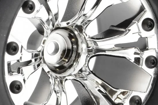 Fastrax 1:10 MT Arrow Mounted 6-Spoke Chrome Bearing (2) — image 4 of 4