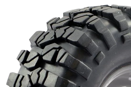 Fastrax Sawblock Scale 1.9 Wheels with Tyres - 108mm OD - Grey (2) &mdash; image 2 of 3