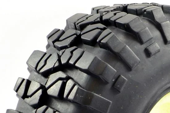 Fastrax 1:10 Sawblock 1.9 Crawler Tyres With Inserts (108mm OD) (2) — image 2 of 3