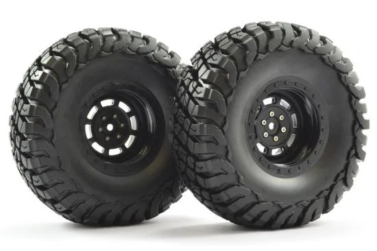 Fastrax Granite Scale 2.2 Wheels with Tyres - 140mm OD - Black (2) — image 2 of 4
