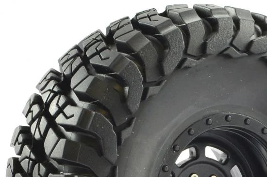 Fastrax Granite Scale 2.2 Wheels with Tyres - 140mm OD - Black (2) — image 3 of 4