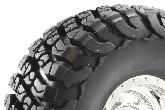 Fastrax Granite Scale 2.2 Wheels with Tyres - 140mm OD - Chrome (2) — image 3 of 4
