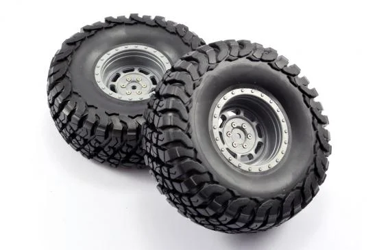 Fastrax Granite Scale 2.2 Wheels with Tyres - 140mm OD - Grey (2) &mdash; image 3 of 4