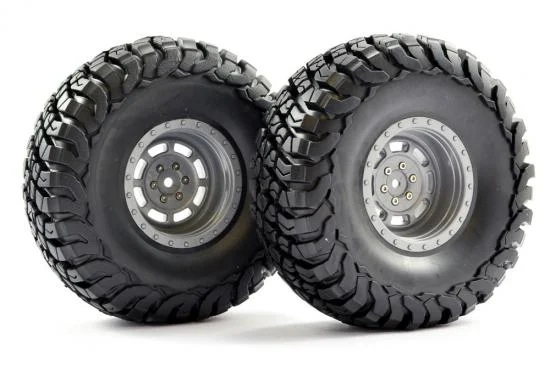 Fastrax Granite Scale 2.2 Wheels with Tyres - 140mm OD - Grey (2) &mdash; image 4 of 4