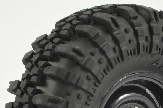 Fastrax 118mm OD Crawler Swamper Tyres on 1.9 Scale Wheels (2) — image 2 of 4