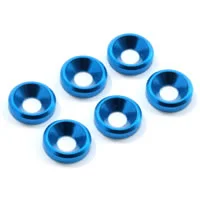 Fastrax M3 Countersunk Washer Blue (6)