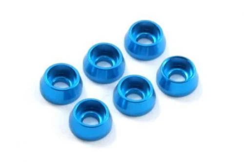 Fastrax M3 Cap Washer Blue (6) — image 1 of 2