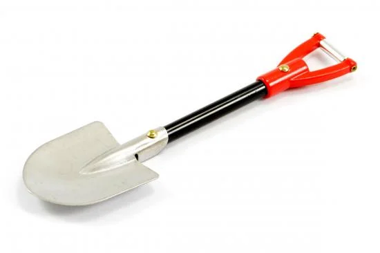 Fastrax Red Handle Metal Spade Shovel — image 2 of 4