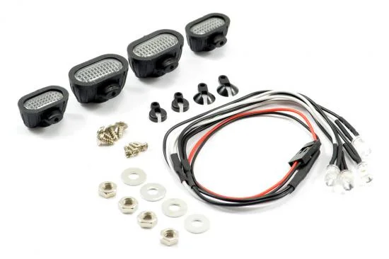 Fastrax Light Set W/LED - Lenses Wire Connector 4Pc - Rectangle &mdash; image 2 of 3
