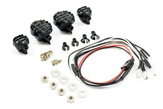 Fastrax Light Set W/LED - Lenses Wire Connector 4Pc - Round &mdash; image 2 of 2