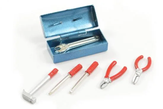 Fastrax Scale Painted Tool Box + 6 Tools — image 2 of 2