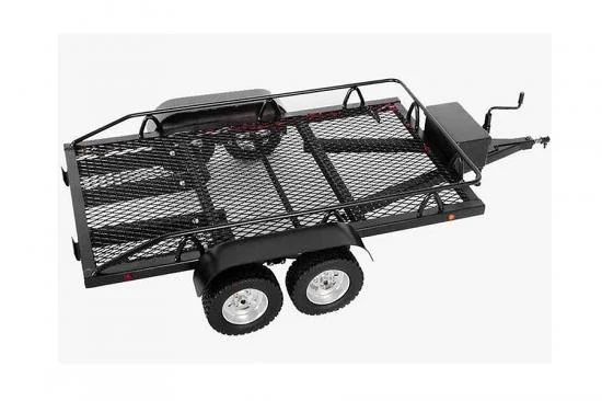 Fastrax Scale Dual Axle Truck Car Trailer With Ramps + LED Lights — image 2 of 6