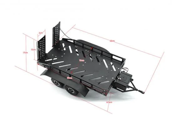 Fastrax Dual Axle Trailer With Ramps + LEDs - Medium 1:12 - 1:18 Scale &mdash; image 12 of 12