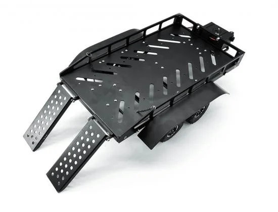Fastrax Dual Axle Trailer With Ramps + LEDs - Medium 1:12 - 1:18 Scale &mdash; image 4 of 12