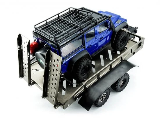 Fastrax Dual Axle Trailer With Ramps + LEDs - Medium 1:12 - 1:18 Scale &mdash; image 13 of 13