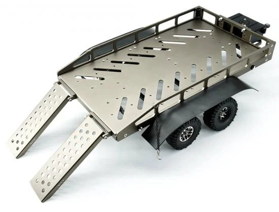 Fastrax Dual Axle Trailer With Ramps + LEDs - Medium 1:12 - 1:18 Scale &mdash; image 8 of 13