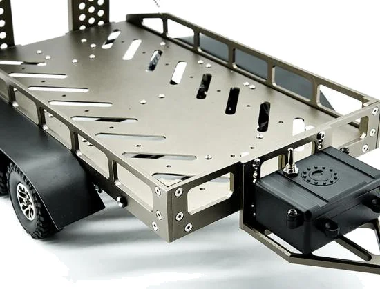 Fastrax Dual Axle Trailer With Ramps + LEDs - Medium 1:12 - 1:18 Scale &mdash; image 5 of 13