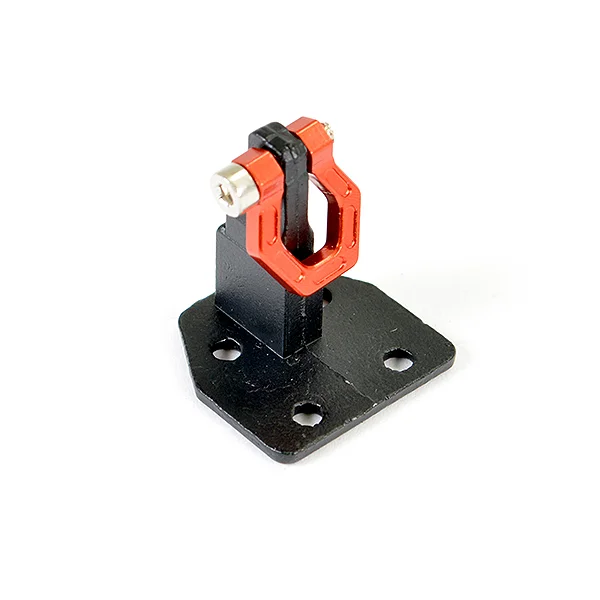Fastrax Deluxe Aluminium Bumper Mount Plate + Shackle Red