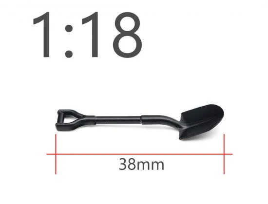 Fastrax 1:18 Scale Metal Shovel 38mm Long — image 3 of 3