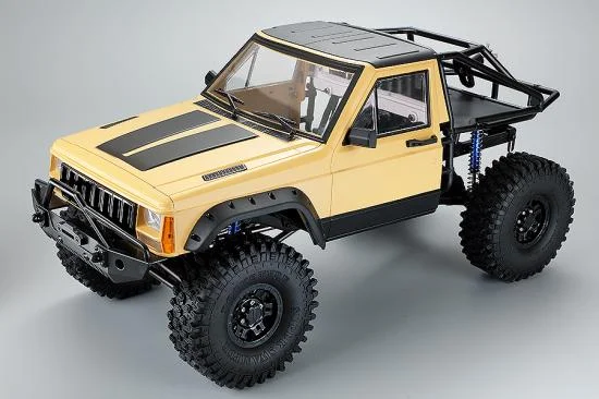 Fastrax 1:10 Rockee Pick Up + Rear Cage Hard Body - 313-324mm WB - Yellow &mdash; image 4 of 6