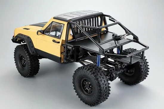 Fastrax 1:10 Rockee Pick Up + Rear Cage Hard Body - 313-324mm WB - Yellow &mdash; image 5 of 6