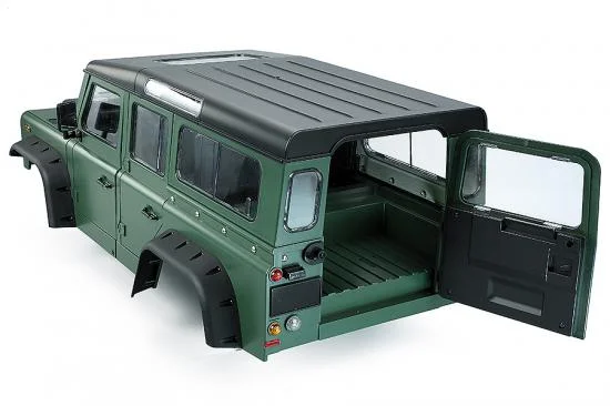 Fastrax 1:10 Ranger XL Land Rover Style Hard Body + Interior Set - 313mm WB - Green — image 2 of 6